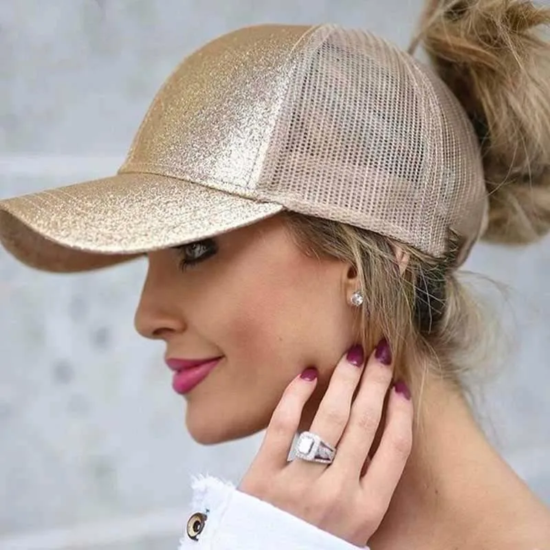 2019 Glitter Baseball Cap Women Mesh Ponytail Caps Glitter Snapback Caps Female Sport Cap Convenient Mesh Trucker Dad Hat
2019 Glitter Baseball Cap Women Mesh Ponytail Caps Glitter Snapback Caps Female Sport Cap Convenient Mesh Trucker Dad Hat