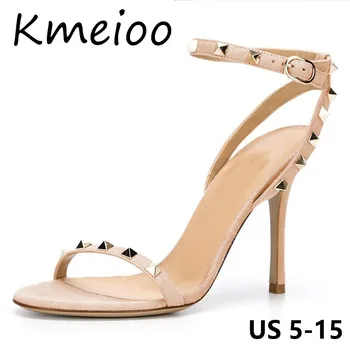 Kmeioo US Size 5-15 Buckle Strap Sandals Rivets Pumps Rockstudded High Heel Sandals Open Toe Woman Shoes Party Ladies Stiletto
Kmeioo US Size 5-15 Buckle Strap Sandals Rivets Pumps Rockstudded High Heel Sandals Open Toe Woman Shoes Party Ladies Stiletto