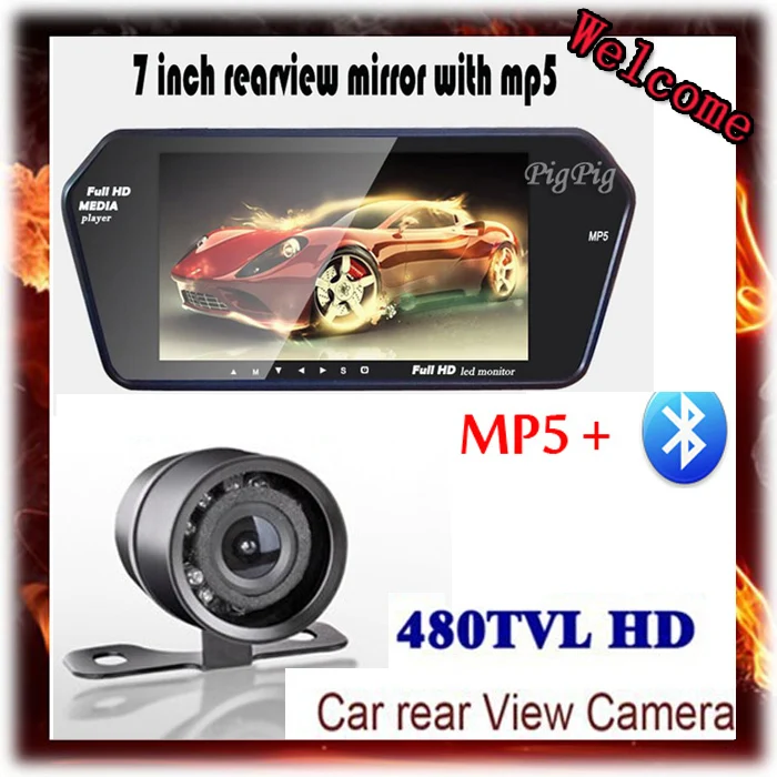 7'' LCD 1024*600 Car Mirror Monitor With Bluetooth MP5 For 28MM Butterfly Reversing Camera IR Night Vision Car Camera Parking
7'' LCD 1024*600 Car Mirror Monitor With Bluetooth MP5 For 28MM Butterfly Reversing Camera IR Night Vision Car Camera Parking