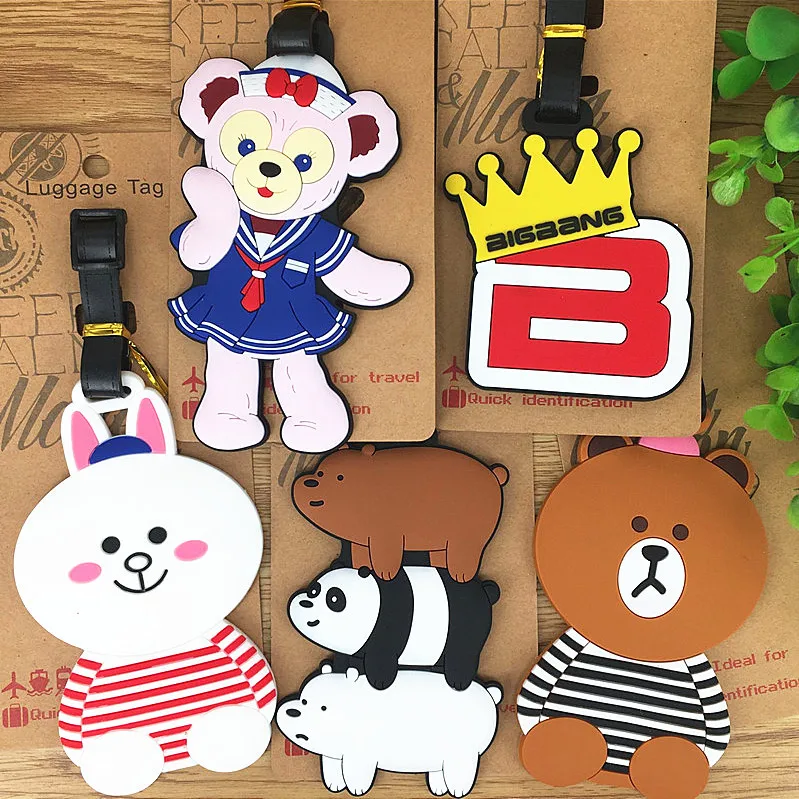 Luggage Tags Travel Accessories bears three bears brown bear Suitcase ID Addres Holder Baggage Boarding Portable Label
Luggage Tags Travel Accessories bears three bears brown bear Suitcase ID Addres Holder Baggage Boarding Portable Label