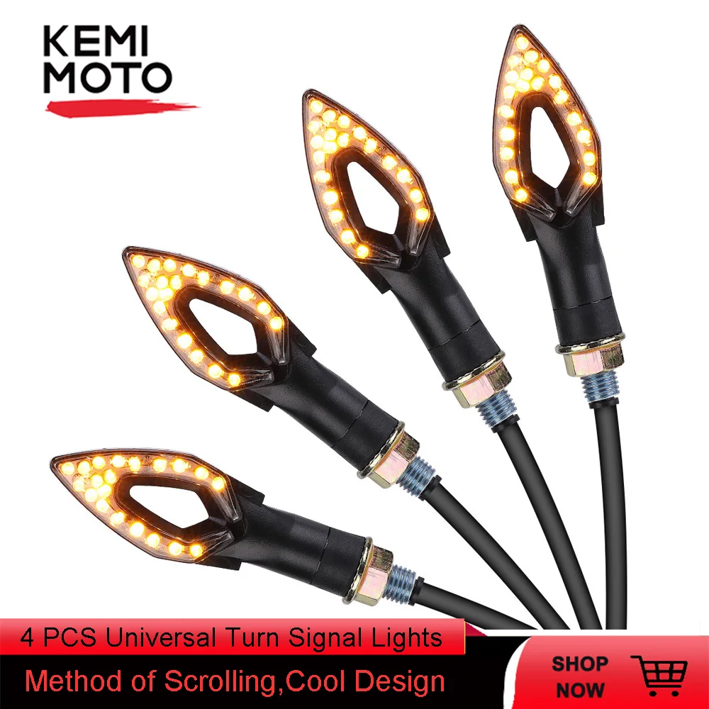 4 PCS Universal Motorcycle 12V LED Front Rear Turn Signal Lights Indicators E-mark Turn Light Lamp Motorbikes
4 PCS Universal Motorcycle 12V LED Front Rear Turn Signal Lights Indicators E-mark Turn Light Lamp Motorbikes