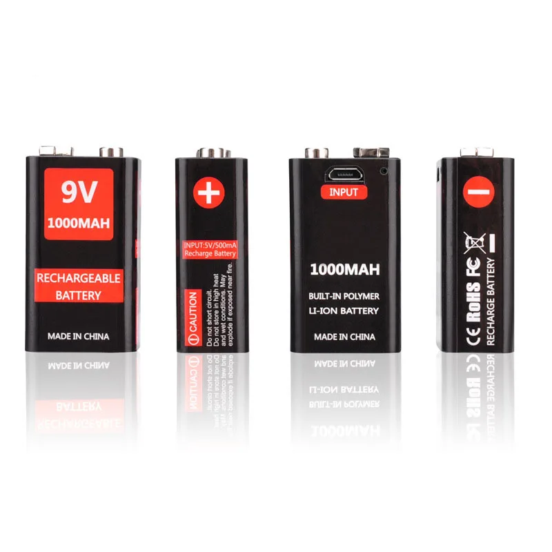 1/2/5/8pcs USB Charging 9V 1000mAh Li-ion Battery 6F22 USB Rechargeable battery for Multimeter Microphone Toy Remote Control
1/2/5/8pcs USB Charging 9V 1000mAh Li-ion Battery 6F22 USB Rechargeable battery for Multimeter Microphone Toy Remote Control