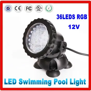36 Leds Swimming Pool Light IP68 12V 36W Outdoor Lighting RGB Underwater Lighting Floating bathtub Lamp Bulb Holiday Lighting
36 Leds Swimming Pool Light IP68 12V 36W Outdoor Lighting RGB Underwater Lighting Floating bathtub Lamp Bulb Holiday Lighting