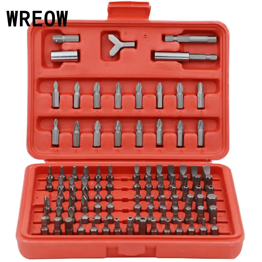 100PCS Screwdriver Security Bit Set Tamper Proof Slotted Hex With Storage Case for Durability and a Long Bit Life
100PCS Screwdriver Security Bit Set Tamper Proof Slotted Hex With Storage Case for Durability and a Long Bit Life