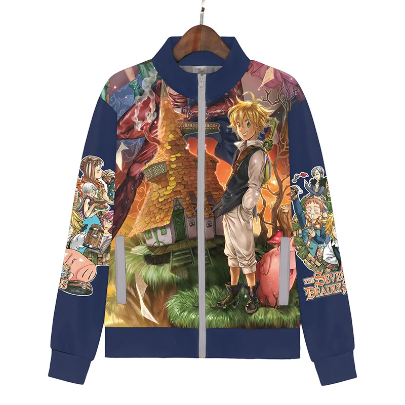 The Seven Deadly Sins Meliodas Elizabeth Liones Fashion Jacket Cosplay Costume Men Women Spring Autumn Sweatshirt Streetwear
The Seven Deadly Sins Meliodas Elizabeth Liones Fashion Jacket Cosplay Costume Men Women Spring Autumn Sweatshirt Streetwear