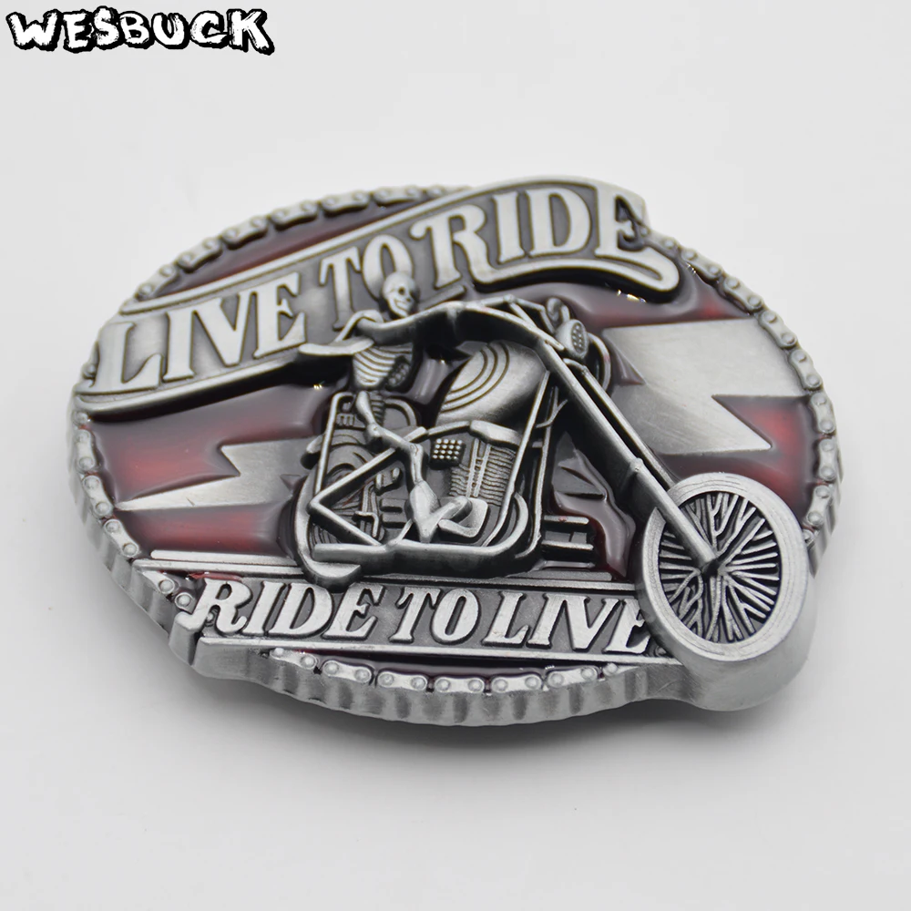 WesBuck Brand LIVE TO RIDE Metal Belt Buckles for Man Women Unisex Western Buckles Motor Buckle Skull Cowboy Buckle With PU Belt
WesBuck Brand LIVE TO RIDE Metal Belt Buckles for Man Women Unisex Western Buckles Motor Buckle Skull Cowboy Buckle With PU Belt