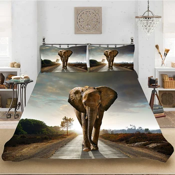 3D Print Elephant Sunset Scenery Comfortable Bedding set Bedclothes Include Duvet Cover Pillowcase Print Home Textile Bed Linens
3D Print Elephant Sunset Scenery Comfortable Bedding set Bedclothes Include Duvet Cover Pillowcase Print Home Textile Bed Linens