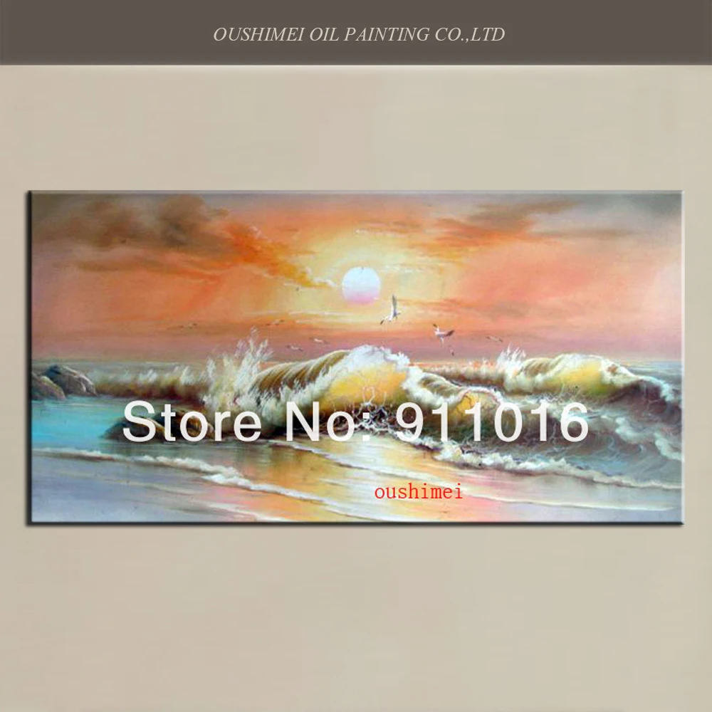 Beautiful Sea Oil Painting on Canvas Hand-painted High Quality Sun Waves of the Sea Scenery Oil Painting for Living Room Decor
Beautiful Sea Oil Painting on Canvas Hand-painted High Quality Sun Waves of the Sea Scenery Oil Painting for Living Room Decor