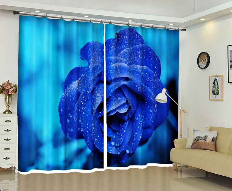 Blue rose 3D Window Curtain Luxury Sunshade Living Room wedding Bedroom Handle Drapes Rideaux Cortina Customized size pillowcase
Blue rose 3D Window Curtain Luxury Sunshade Living Room wedding Bedroom Handle Drapes Rideaux Cortina Customized size pillowcase
