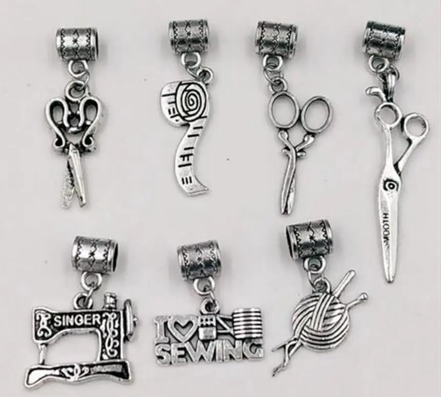 50 pcs Fashion Vintage Silver I love sewing scissors yarn group sewing machine Pendants For Bracelet &Necklace Jewelry Making
50 pcs Fashion Vintage Silver I love sewing scissors yarn group sewing machine Pendants For Bracelet &Necklace Jewelry Making