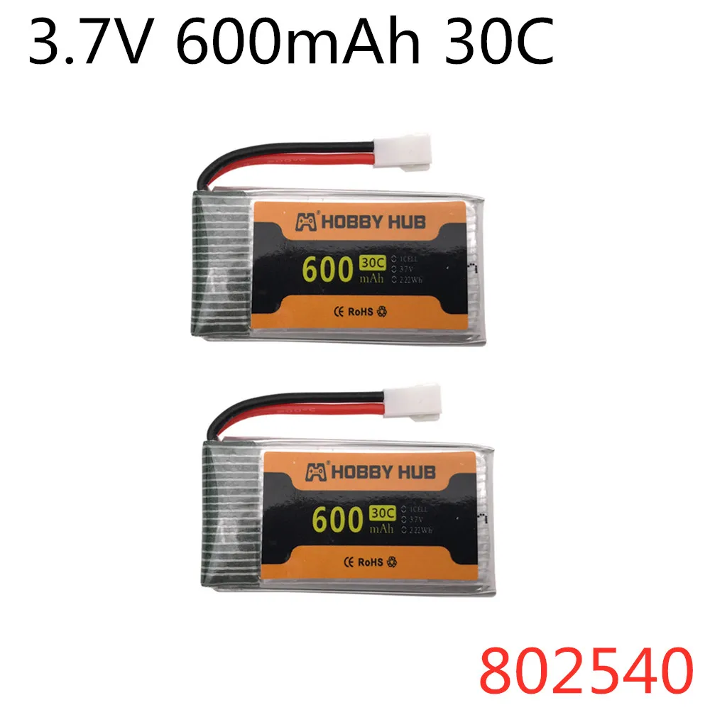 3 7 V 600mAh Lipo батарея 802540 для Syma X5C M68 CX-30 RC Quadcopter Drone литиевая | Игрушки и хобби