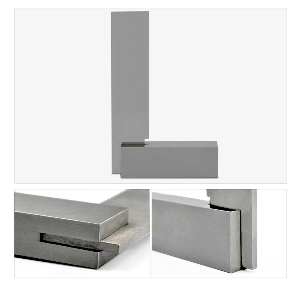 1pc Stainless Steel Angle Square Ruler Guage 90 Degree Grade 1 Angle Wide Base 63x40/80x50mm For Measure Tools
1pc Stainless Steel Angle Square Ruler Guage 90 Degree Grade 1 Angle Wide Base 63x40/80x50mm For Measure Tools