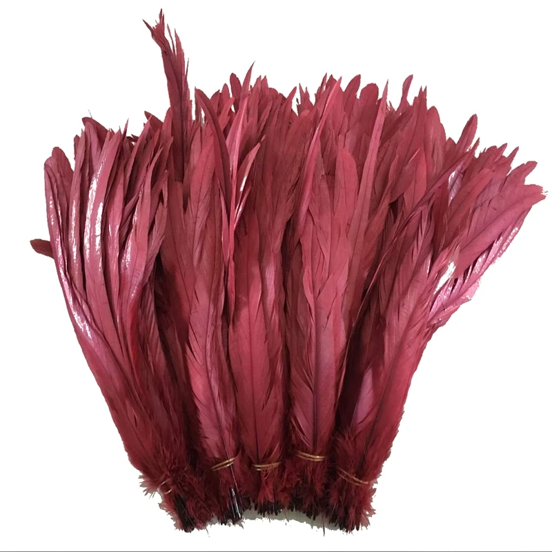 500pcs Burgundy dyed14-16" Loose Rooster tail feather DIY feather clothing jewelry accessories / wedding Party performance
500pcs Burgundy dyed14-16" Loose Rooster tail feather DIY feather clothing jewelry accessories / wedding Party performance