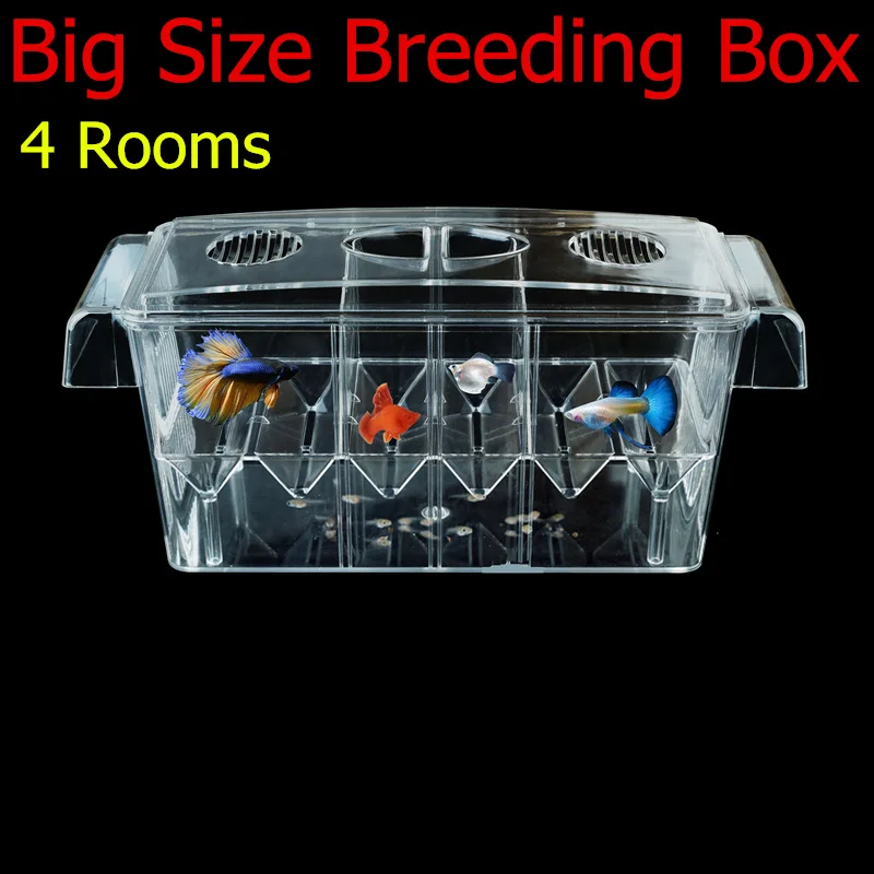 Big Size Acrylic Aquarium Floating Breeding Box 4 Rooms Double Layers Multifunction Breeding Isolation Box For Guppy Betta AT002
Big Size Acrylic Aquarium Floating Breeding Box 4 Rooms Double Layers Multifunction Breeding Isolation Box For Guppy Betta AT002