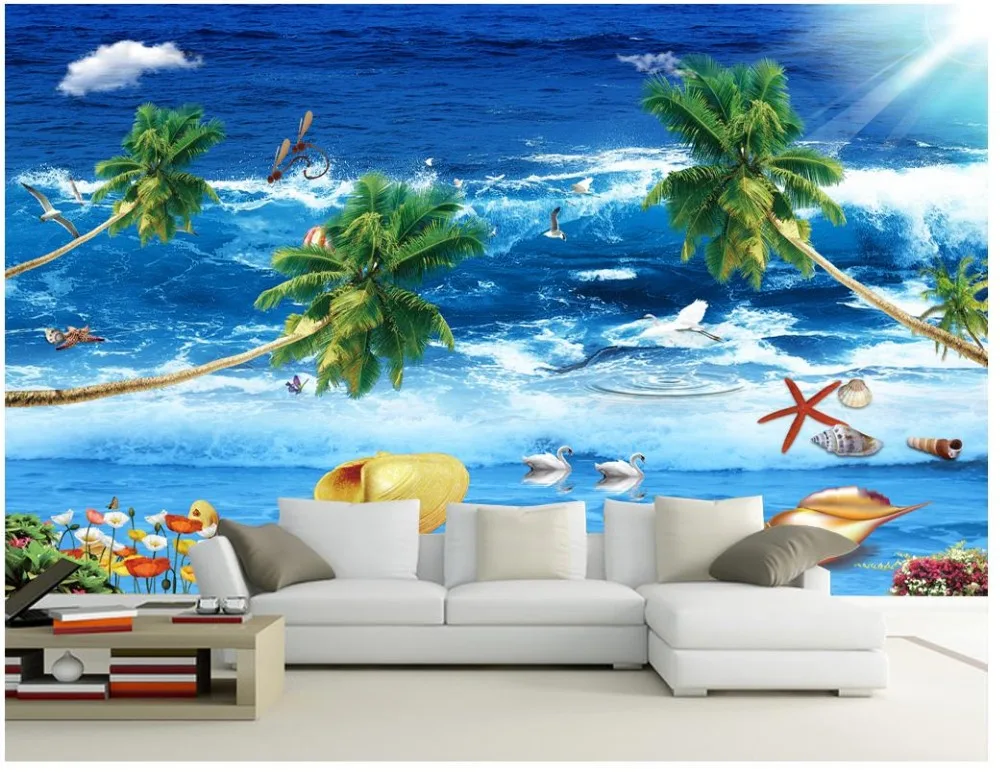 Custom 3d photo wallpaper 3d wall murals wallpaper Fresh Seaview Beautiful Seascape mural Mediterranean Style TV Sofa Wall decor
Custom 3d photo wallpaper 3d wall murals wallpaper Fresh Seaview Beautiful Seascape mural Mediterranean Style TV Sofa Wall decor