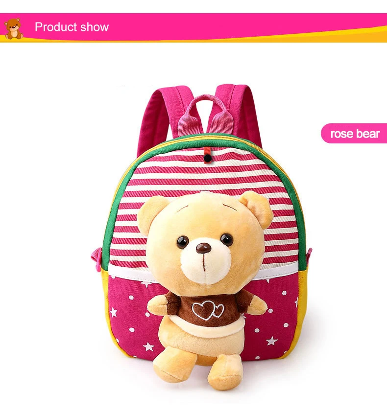 Korean Style Children Toddler Cartoon Stuffed Plush Backpacks baby girls boys cute toys schoolbag backpack (12)