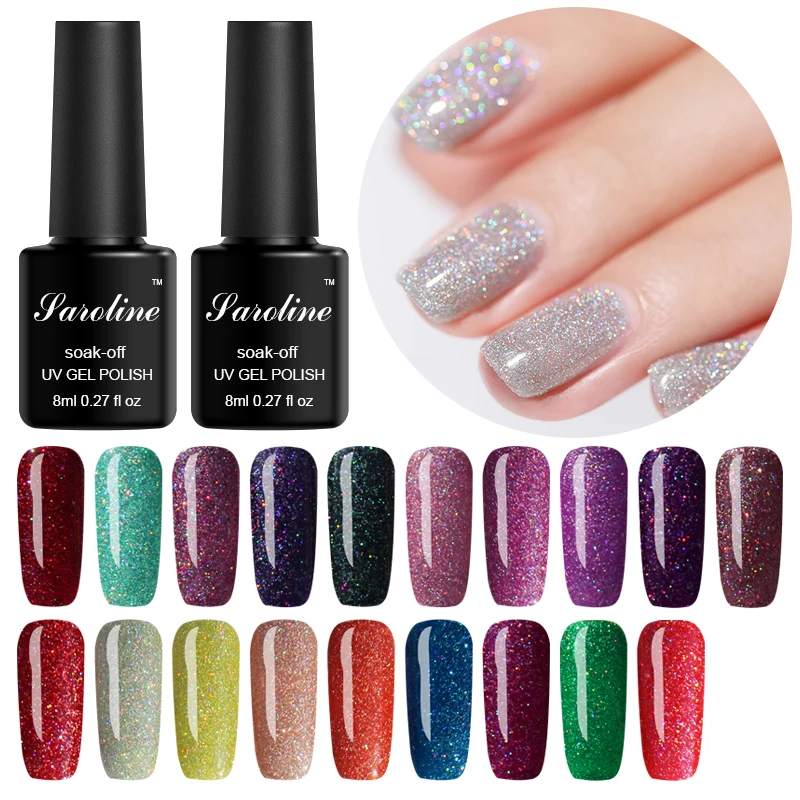 Saroline 19Color UV Neon Glitter Rainbow Gel Polish 8ML SemiPermanent Shining Enamel Nail Art Soak Off Hybrid Gel Vernish Polish
Saroline 19Color UV Neon Glitter Rainbow Gel Polish 8ML SemiPermanent Shining Enamel Nail Art Soak Off Hybrid Gel Vernish Polish