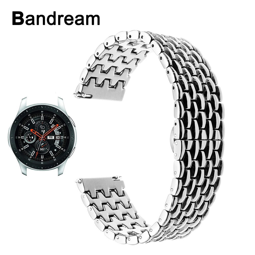 Bandream Stainless Steel Watchband for Samsung Galaxy Watch 46mm SM-R800 Quick Release Band Butterfly Buckle Strap Wristband
Bandream Stainless Steel Watchband for Samsung Galaxy Watch 46mm SM-R800 Quick Release Band Butterfly Buckle Strap Wristband
