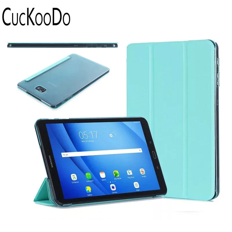 CucKooDo Ultra Slim Smart-shell Stand Cover with Translucent Frosted Protector for Samsung Galaxy Tab A 10.1 Inch SM-T580 T585
CucKooDo Ultra Slim Smart-shell Stand Cover with Translucent Frosted Protector for Samsung Galaxy Tab A 10.1 Inch SM-T580 T585