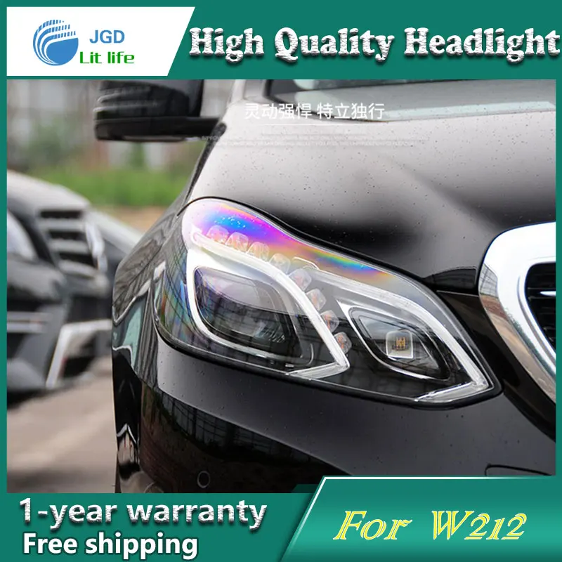 Чехол для фар Benz E180 E200 E260 W212 светодиодный двойной луч биксенон HID аксессуары |