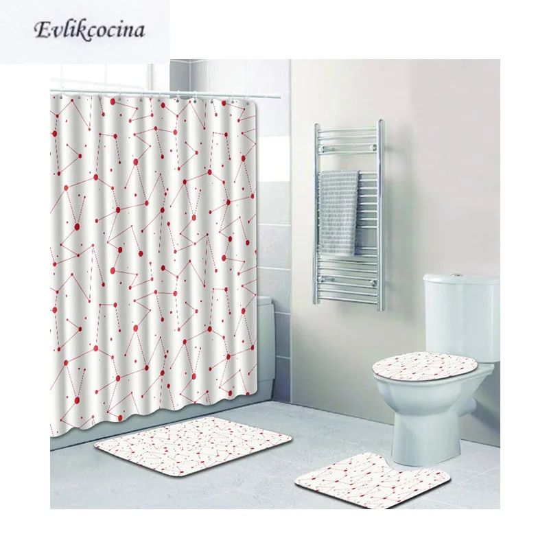 Free Shipping 4pcs Red Line White Banyo Paspas Bathroom Carpet Toilet Bath Mat Set Non Slip Tapis Salle De Bain Alfombra Bano
Free Shipping 4pcs Red Line White Banyo Paspas Bathroom Carpet Toilet Bath Mat Set Non Slip Tapis Salle De Bain Alfombra Bano