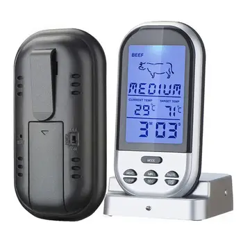 Digital Wireless Probe Oven Thermometer Timer Alarm Meat BBQ Grilling Food Kitchen Thermometer Cooking Kitchen Tools
Digital Wireless Probe Oven Thermometer Timer Alarm Meat BBQ Grilling Food Kitchen Thermometer Cooking Kitchen Tools
