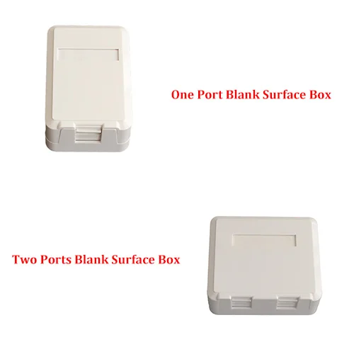 1 Piece 1 Port/2 Ports Network Blank Surface Box Mounted for Cat 5e Cat 6 Keystone Jack Network Cable
1 Piece 1 Port/2 Ports Network Blank Surface Box Mounted for Cat 5e Cat 6 Keystone Jack Network Cable