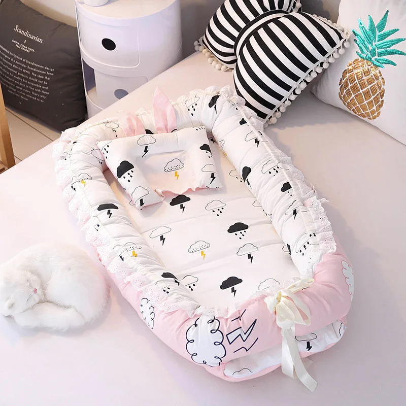 Portable Baby Crib Bed Infant Nest Cradle Pure Cotton Infant Nest Cribs Baby Bassinet for Newborn Toddlers Sleep Travel Bed
Portable Baby Crib Bed Infant Nest Cradle Pure Cotton Infant Nest Cribs Baby Bassinet for Newborn Toddlers Sleep Travel Bed