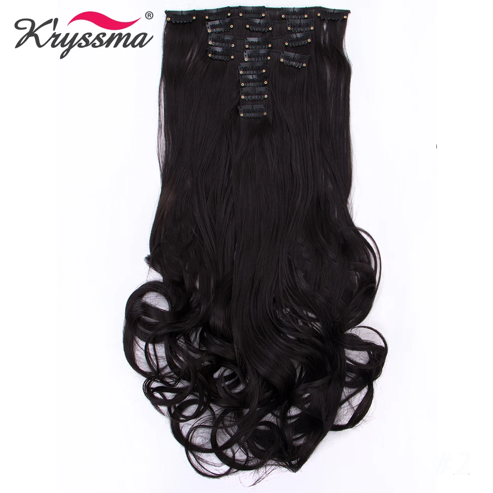 Kryssma Long Wavy Synthetic Hair Extensions 150g Fake Hairpieces 8pcs/set 24 inches Hidden Invisible Fiber 18 Clips per Set
Kryssma Long Wavy Synthetic Hair Extensions 150g Fake Hairpieces 8pcs/set 24 inches Hidden Invisible Fiber 18 Clips per Set