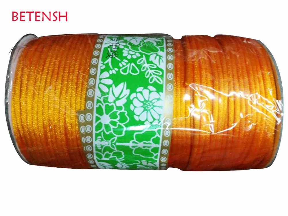 3mm +120m/roll Golden Yellow Rattail Satin Nylon Cord +Jewelry Accessories Macrame Rope Making Beading Bracelet String
3mm +120m/roll Golden Yellow Rattail Satin Nylon Cord +Jewelry Accessories Macrame Rope Making Beading Bracelet String