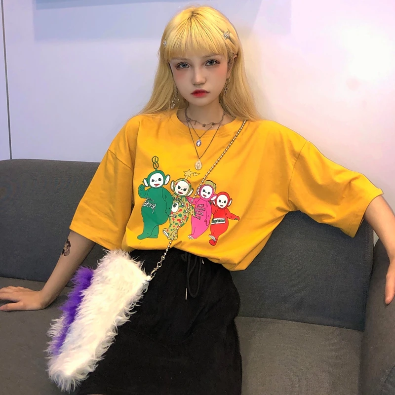 T shirt Summer Women Clothes haut femme Streetwear Top poleras mujer tee shirt femme Kpop Women Kawaii Cartoon Characters
T shirt Summer Women Clothes haut femme Streetwear Top poleras mujer tee shirt femme Kpop Women Kawaii Cartoon Characters