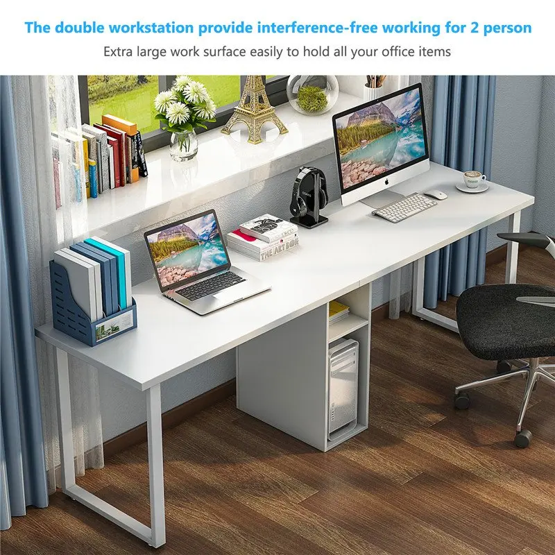 78 Double Computer Desk Study Table And Writing Desk For Home