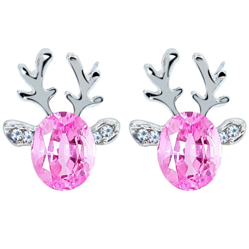 Cute Luxurious Fashion Crystal Antlers Earring Reindeer Deer Stud Earrings Charm Jewelry Christmas Gift For Women Ladies Brincos
Cute Luxurious Fashion Crystal Antlers Earring Reindeer Deer Stud Earrings Charm Jewelry Christmas Gift For Women Ladies Brincos