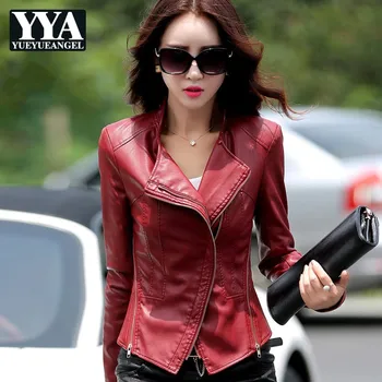 Autumn Winter Women Short Coat Fashion Slim Motorcycle Pu Leather Jacket Female Elegant Stand Collar Zip Office Jacket Plus Size
Autumn Winter Women Short Coat Fashion Slim Motorcycle Pu Leather Jacket Female Elegant Stand Collar Zip Office Jacket Plus Size