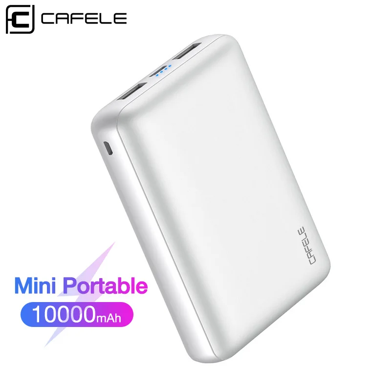 CAFELE Mini Power Bank 10000mAh Dual Portable Fast Charge 10000 mAh Powerbank For iPhone X Xiaomi mi 9 Huawei External Battery
CAFELE Mini Power Bank 10000mAh Dual Portable Fast Charge 10000 mAh Powerbank For iPhone X Xiaomi mi 9 Huawei External Battery
