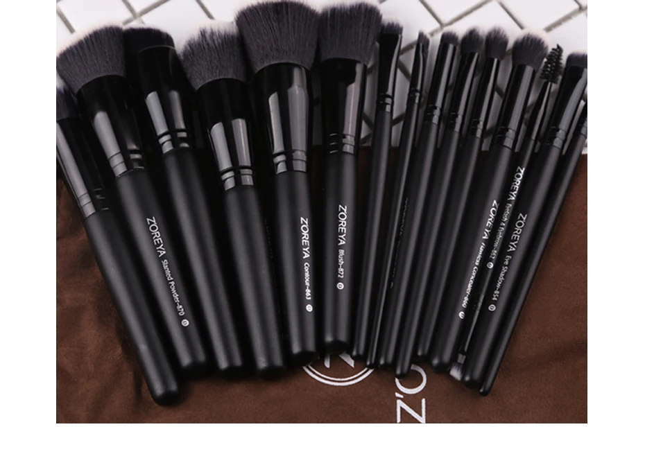 Soft brushes for makeup of 15 pcs, Free shipping in Canada | online brands Soft brushes for makeup of 15 pcs, Free shipping in Canada | online brands