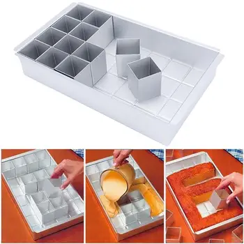 Aluminum Alloy Rectangular Cake Mould Baking Tray Letter Number Cake Mould Bakeware Pan Adjustable Mold Chocolate Bakery Bakin
Aluminum Alloy Rectangular Cake Mould Baking Tray Letter Number Cake Mould Bakeware Pan Adjustable Mold Chocolate Bakery Bakin