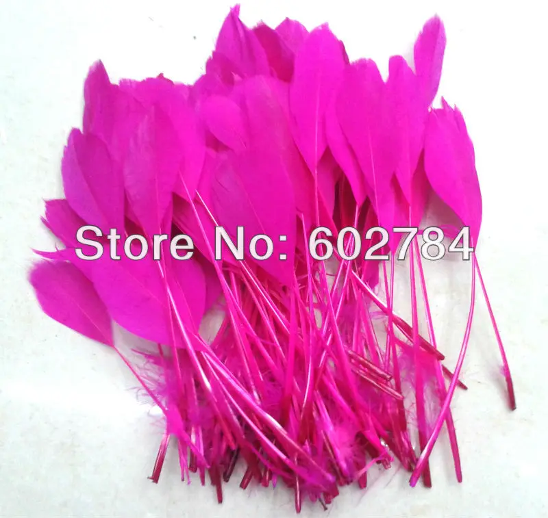 Free Shipping 100pcs/Lot 10-15cm Hot Pink Stripped Goose Feathers Party Mask Hat Millinery Accessory Dyed Single Feathers
Free Shipping 100pcs/Lot 10-15cm Hot Pink Stripped Goose Feathers Party Mask Hat Millinery Accessory Dyed Single Feathers