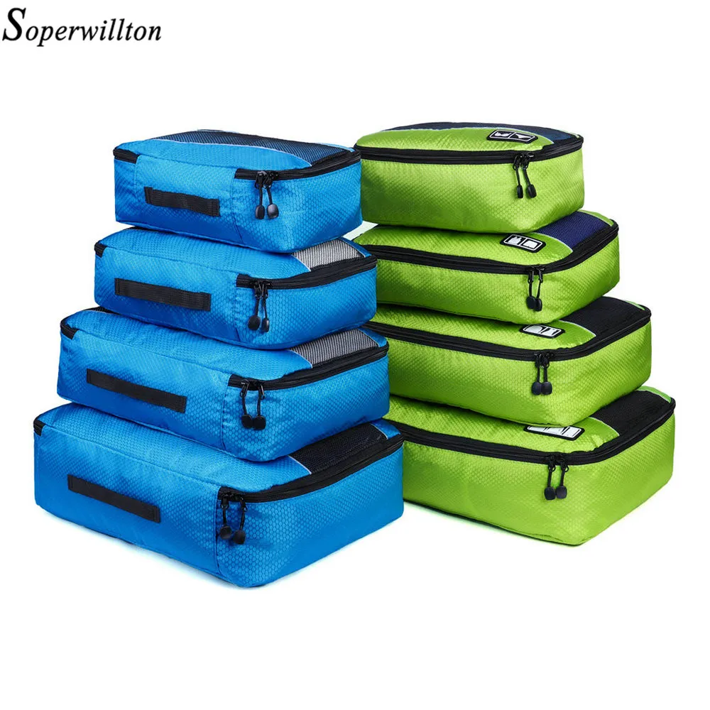 Soperwillton Men Women Travel Bag Male Female 210D Polyester 3 4 6 8 Pieces Packing Cubes Travel Luggage Organizer Cube Set #501
Soperwillton Men Women Travel Bag Male Female 210D Polyester 3 4 6 8 Pieces Packing Cubes Travel Luggage Organizer Cube Set #501