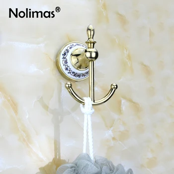 Golden Robe Hooks Antique Space Copper Towel Rack Ceramic Holder Wall Mounted Classic Retro Single Hooks Bathroom Accessories
Golden Robe Hooks Antique Space Copper Towel Rack Ceramic Holder Wall Mounted Classic Retro Single Hooks Bathroom Accessories
