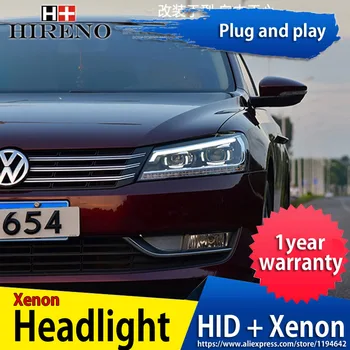 Hireno Headlamp for 2012-15 Volkswagen Passat B7 Headlight Headlight Assembly LED DRL Angel Lens Double Beam HID Xenon 2pcs
Hireno Headlamp for 2012-15 Volkswagen Passat B7 Headlight Headlight Assembly LED DRL Angel Lens Double Beam HID Xenon 2pcs