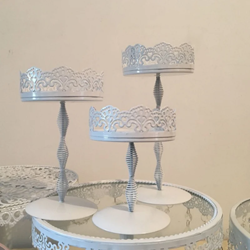 3 pieces White Metal Iron lace Cake stand / cake tray/cupcake / fruit plate / Pastry tray wedding decoration
3 pieces White Metal Iron lace Cake stand / cake tray/cupcake / fruit plate / Pastry tray wedding decoration