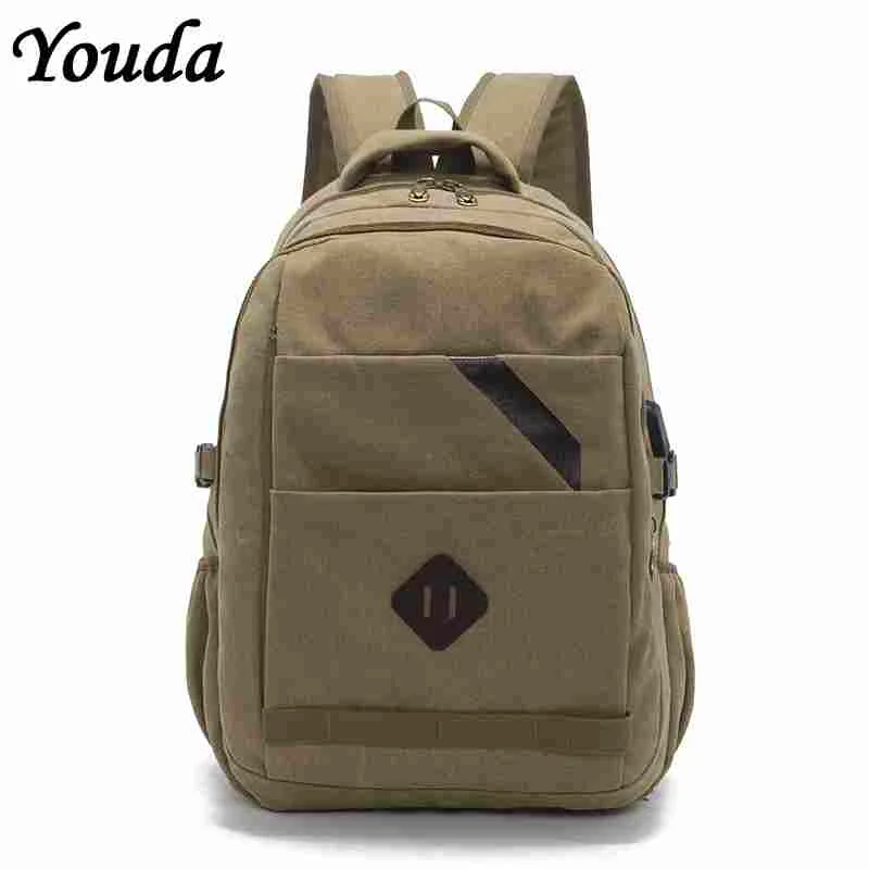 Youda Cotton Canvas Backpacks Two Shoulders Outdoor Bookpack Leisure Sports Bag with Large Capacity USB Charging Port Backpack
Youda Cotton Canvas Backpacks Two Shoulders Outdoor Bookpack Leisure Sports Bag with Large Capacity USB Charging Port Backpack