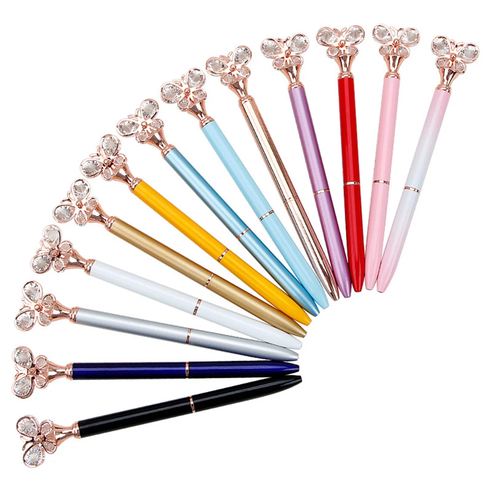 1Pc Crystal Diamond Butterfly Ballpoint Pen Metal Ball Pen Writing Tool Cute Business Pen Stationery Office School Supplies
1Pc Crystal Diamond Butterfly Ballpoint Pen Metal Ball Pen Writing Tool Cute Business Pen Stationery Office School Supplies