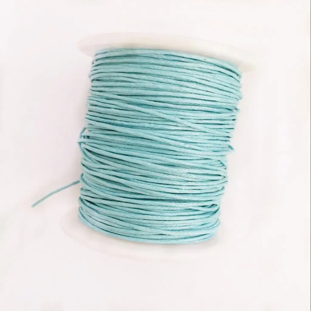 12 Rolls 80 Meters 1mm Waxed Cotton Cords Thread for DIY Bracelet Jewelry Making 12 Colors