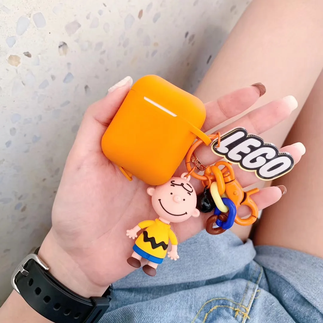 Cute Cartoon Anime Charlie Brown Figures Doll Keychain Keyrings Wireless Bluetooth Earphone Case for Airpods Protective Cover
Cute Cartoon Anime Charlie Brown Figures Doll Keychain Keyrings Wireless Bluetooth Earphone Case for Airpods Protective Cover