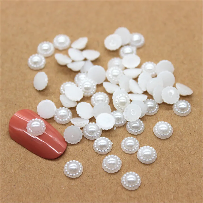 6mm 500pcs Round Flatback Resin ABS Imitation Pearl Sunflower Beads For DIY Nail Art Mobile Phone Scrapbooking
6mm 500pcs Round Flatback Resin ABS Imitation Pearl Sunflower Beads For DIY Nail Art Mobile Phone Scrapbooking