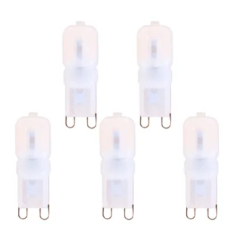 5Pcs 220V G9 LED Lamp Bulb 2835 SMD LED Light Dimmable White Crystal Silicone Corn Bulb Luz SpotLight Replace Halogen Lighting
5Pcs 220V G9 LED Lamp Bulb 2835 SMD LED Light Dimmable White Crystal Silicone Corn Bulb Luz SpotLight Replace Halogen Lighting