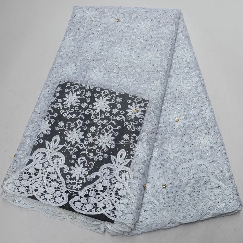 15 colors option (5yards/pc) High qualit white African tulle lace fancy embroidered French lace with stones for dress FLP997
15 colors option (5yards/pc) High qualit white African tulle lace fancy embroidered French lace with stones for dress FLP997