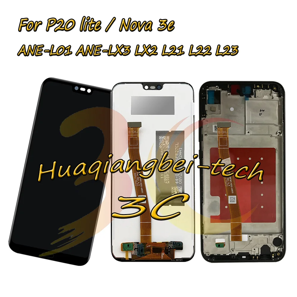 New For Huawei Nova 3e / P20 lite ANE-L01 ANE-LX3 / LX2 / L21 / L22 / L23 LCD DIsplay Touch Screen Digitizer Assembly With Frame
New For Huawei Nova 3e / P20 lite ANE-L01 ANE-LX3 / LX2 / L21 / L22 / L23 LCD DIsplay Touch Screen Digitizer Assembly With Frame